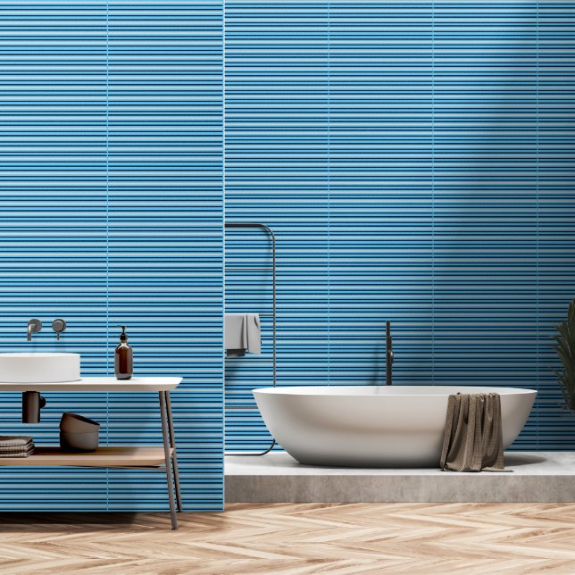 Eleganter klassischer Streifen Tapete (Badezimmer)