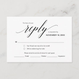 Eleganter klassischer UAWG, Schwarzer Schriftart,  Begleitkarte