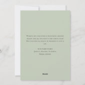 Eleganter klassischer Weihnachtswald Feiertagskarte (Rückseite)