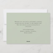 Eleganter klassischer Weihnachtswald Feiertagskarte (Rückseite)