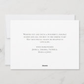 Eleganter klassischer Weihnachtswald Feiertagskarte (Rückseite)