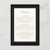 Eleganter klassischer, zeitloser, einfacher Gold-S Begleitkarte (Vorderseite)