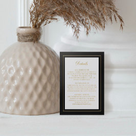 Eleganter klassischer, zeitloser, einfacher Gold-S Begleitkarte