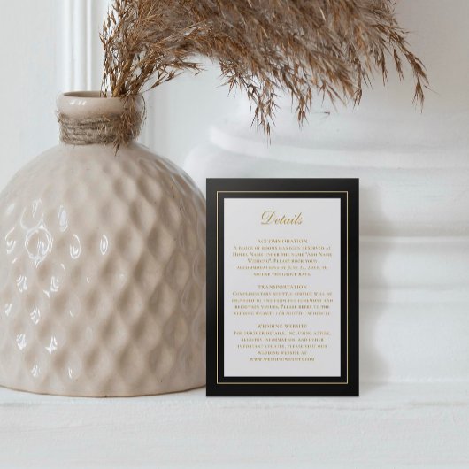 Eleganter klassischer, zeitloser, einfacher Gold-S Begleitkarte