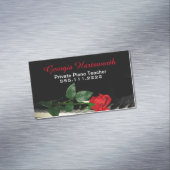 Eleganter Klavier-Lehrer-Geschäfts-Magnet Magnetische Visitenkarte (Beispiel)