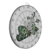 Eleganter Kleeblatt Hat Dartscheibe (Vorderseite Links)