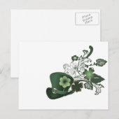 Eleganter Kleeblatt Hat Postkarte (Vorne/Hinten)