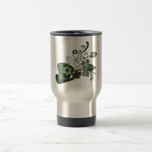 Eleganter Kleeblatt Hat Reisebecher (Mittel)