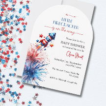 Eleganter Kleine Firecracker 4. Juli Babydusche