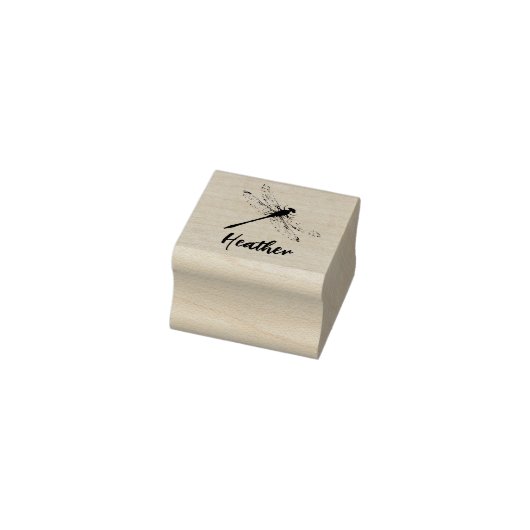 Eleganter Kleiner Individuelle Name Dragonfly Gummistempel (Stempel)