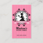 Eleganter kleiner Kuchen Visitenkarte (Vorderseite)