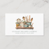 Eleganter Koch Cook Visitenkarte (Vorderseite)