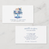 Eleganter Koch für Blumenkuchen Visitenkarte (Vorne/Hinten)