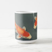 Eleganter Koi-Fischteich Ruhe Design Kaffeetasse (Mittel)