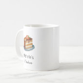 Eleganter Konditorchef für Kuchen Kaffeetasse (Vorderseite Links)