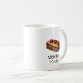 Eleganter Konditorchef für Kuchen Kaffeetasse (VorderseiteRechts)