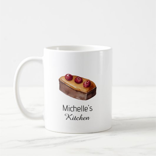 Eleganter Konditorchef für Kuchen Kaffeetasse (Links)