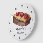 Eleganter Konditorchef Große Wanduhr (Winkel)