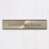 Eleganter Konferenzsaal mit Namensplatte Türschild (Vorderseite )