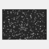 Eleganter Konfetti-Polka-Punktpatter Geschenkpapier Set (Vorderseite 3)