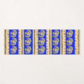 Eleganter Königsblau-Batik-Stammes- indische Yogamatte (Vorderseite (Horizontal))