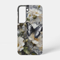 "Eleganter Kontrast: Schwarz-Weiß-Schmetterlinge