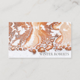 Eleganter Korallenmarmor beruflich Visitenkarte