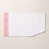 Eleganter korallenroter Floral Paisley Vogelbeobac Badhandtuch Set (Handtuch)