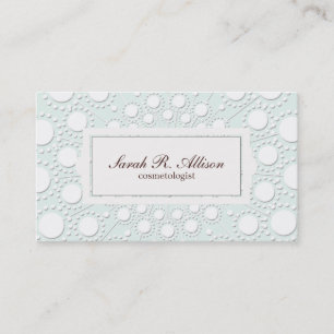 Eleganter Kosmetologe mit Embossed Look Visitenkarte