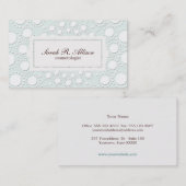 Eleganter Kosmetologe mit Embossed Look Visitenkarte (Vorne/Hinten)