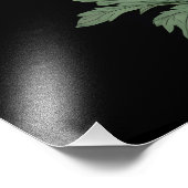 Eleganter Kosmos blüht auf schwarz Fotodruck (Ecke)