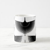 Eleganter Kranich: Orientalisches Vogelmuster Kaffeetasse (Mittel)