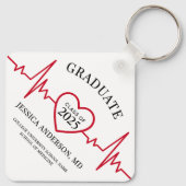 Eleganter Krankenpfleger Schlüsselanhänger (Rückseite)