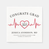 Eleganter Krankenpfleger Serviette (Vorderseite)