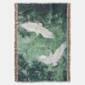 Eleganter Kranwirt - Vögel japanischen Stils Decke (Vorderseite Vertikal)