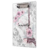 Eleganter Kranz aus rosa Blume. Klemmbrett (Links)