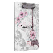 Eleganter Kranz aus rosa Blume. Klemmbrett (Rechts)