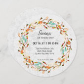 Eleganter Kranz für alle Anlässe Einladung (Vorne/Hinten)