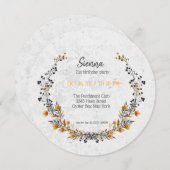 Eleganter Kranz für alle Anlässe Einladung (Vorne/Hinten)