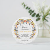 Eleganter Kranz für alle Anlässe Einladung (Stehend Vorderseite)