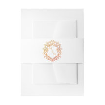 Eleganter Kranz-Monogramm-Hochzeit