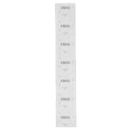 Eleganter Kristall Merry White Christmas Großer Tischläufer