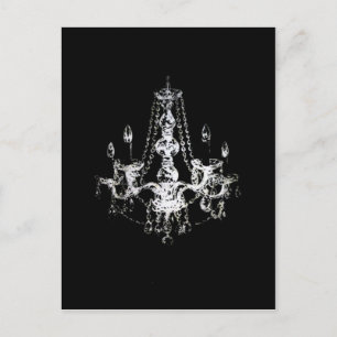 Eleganter Kronleuchter - Postkarte / Einladungen /