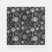 Eleganter Kronleuchter und Christbaum Serviette (Vorderseite)