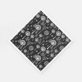 Eleganter Kronleuchter und Christbaum Serviette (Ecke)