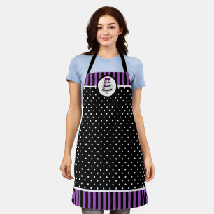 Eleganter Kuchen-Baker-Polka-Dot Schürze
