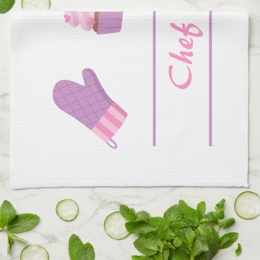 Eleganter Kuchen-Handschuh-Backen-Bäcker-Koch Küchentuch (Gefaltet)