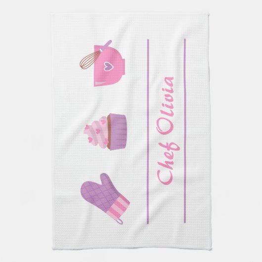 Eleganter Kuchen-Handschuh-Backen-Bäcker-Koch Küchentuch (Vertikal)