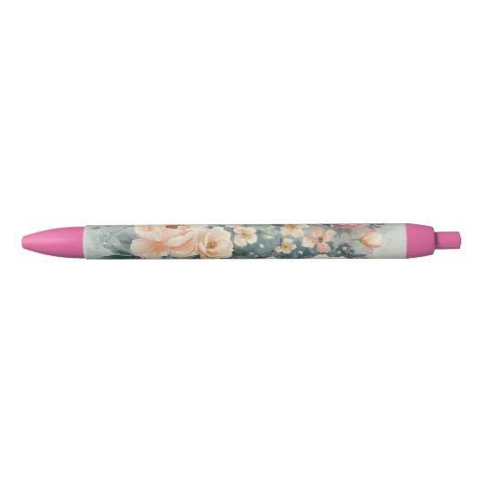 Eleganter Kugelschreiber mit individuellem Blumend (Vorderseite)