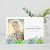 Eleganter, kulinarischer Garten im Locarno Dankeskarte (Stehend Vorderseite)